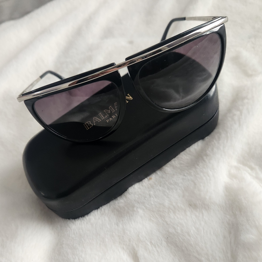 Balmain Black and Silver Sunglasses - Picture 3 of 9
